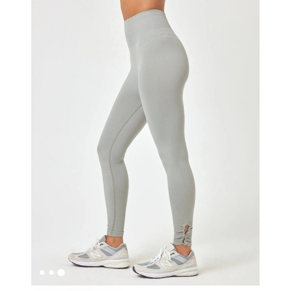 L*Space Simmons ribbed seamless leggings - XS/S - Sage Gray
